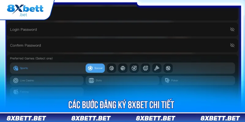 Đăng ký 8XBET hướng dẫn